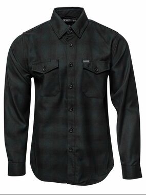 DIXXON BLACK FOREST Men's Black Button-Down Casual Shirt